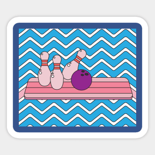 Destroy Pin Bowling Skittles Ball Sticker